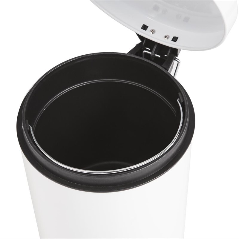  Bolero White Pedal Bin 5ltr 