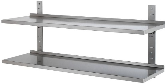  Bartscher Wall-mounting shelf 1400x355x27, SS 