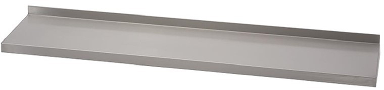  Gastro M Stainless Steel Wall Shelf without supports 1600mm width 