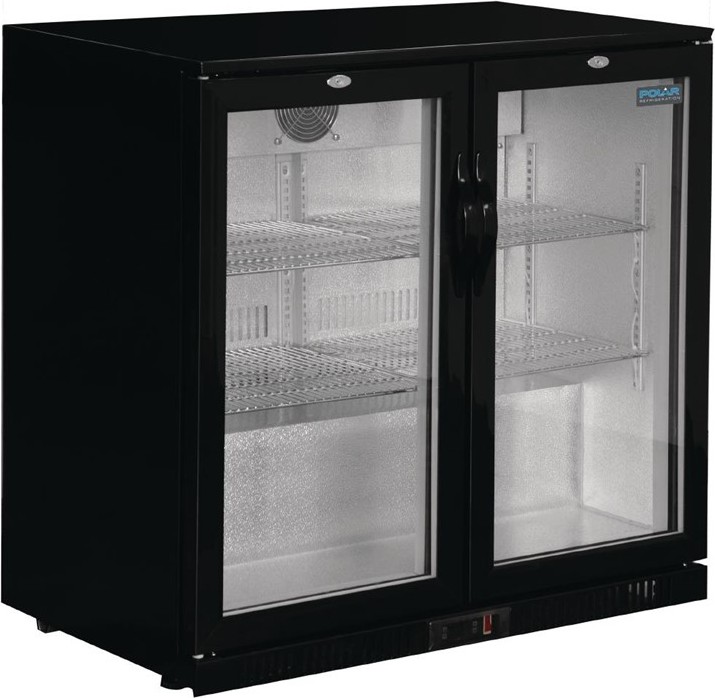 Polar G-Series Back Bar Cooler with Hinged Doors 208Ltr 