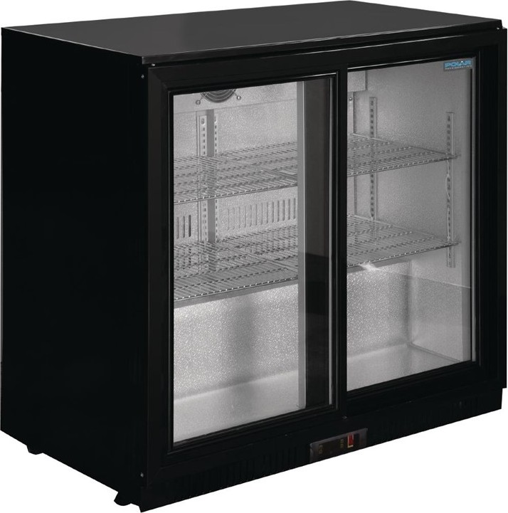  Polar G-Series Back Bar Cooler with Sliding Doors 208Ltr 