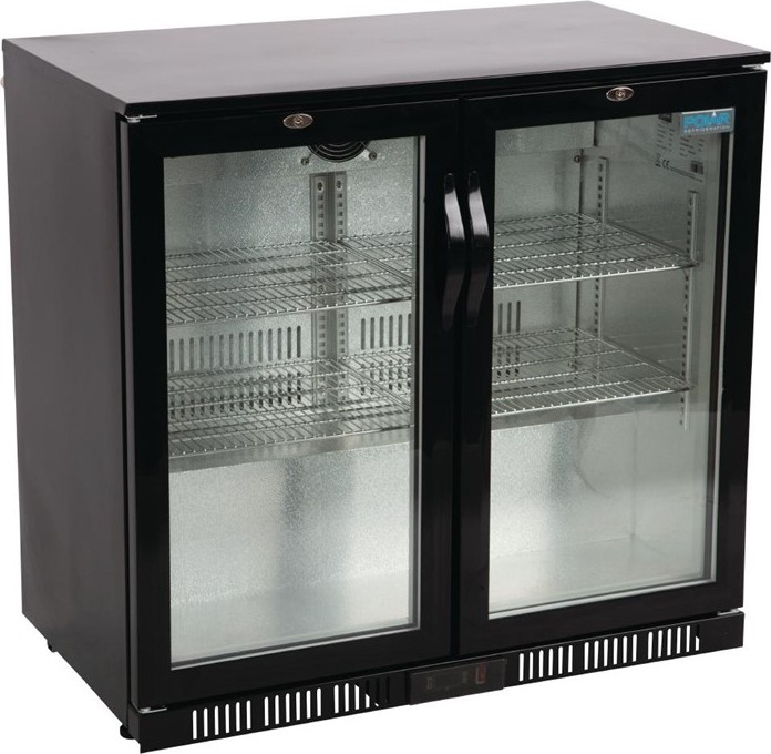  Polar G-Series Back Bar Cooler with Hinged Doors 198Ltr 