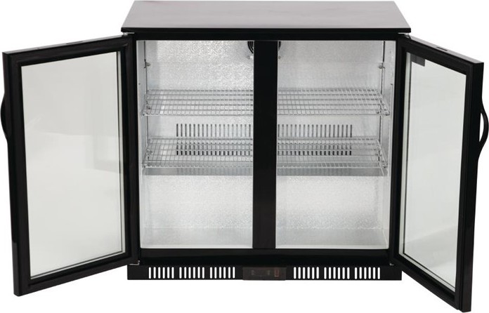  Polar G-Series Back Bar Cooler with Hinged Doors 198Ltr 