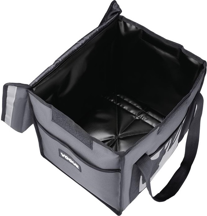 Vogue Insulated Folding Delivery Bag Grey 380x305x380mm 