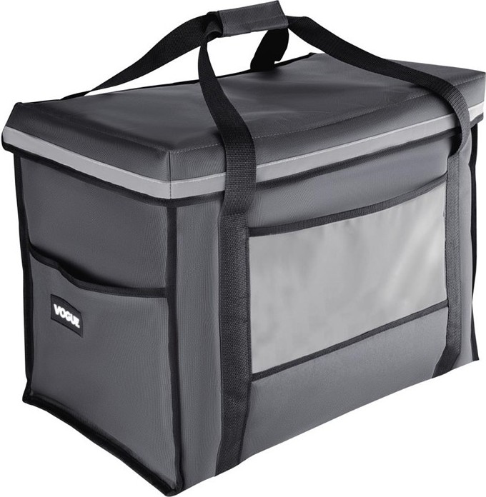  Vogue Insulated Folding Delivery Bag Grey 540x360x430mm 