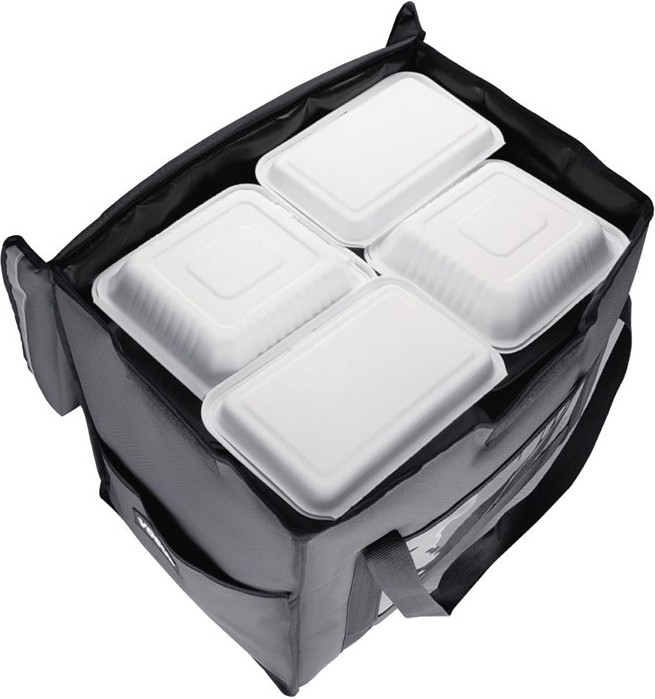  Vogue Insulated Folding Delivery Bag Grey 540x360x430mm 