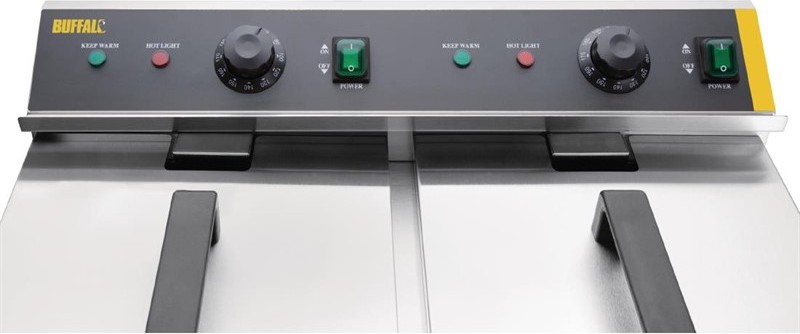  Buffalo Twin Tank Induction Fryer 2x3kW 