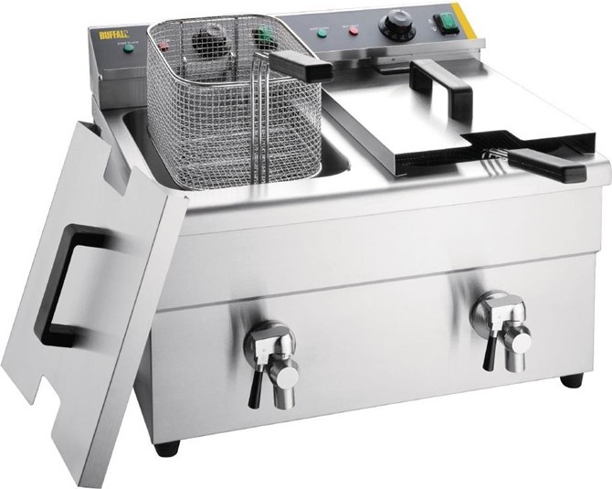  Buffalo Twin Tank Induction Fryer 2x3kW 