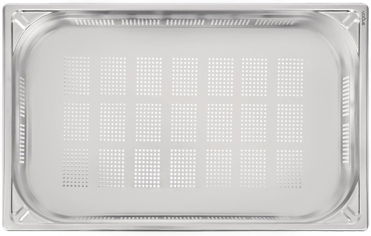  Vogue Heavy Duty Stainless Steel Perforated 1/1 Gastronorm Pan 100mm 