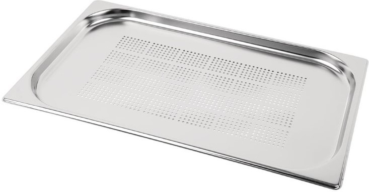  Vogue Stainless Steel Perforated 1/1 Gastronorm Pan 20mm 