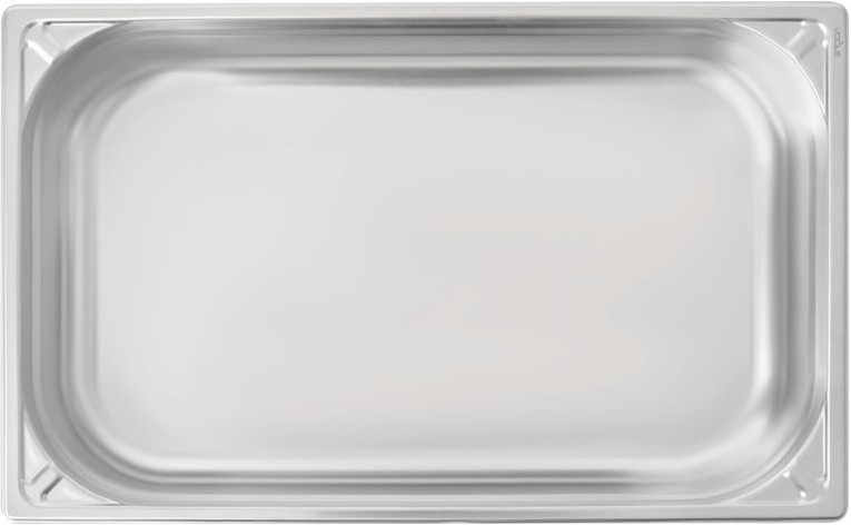  Vogue Heavy Duty Stainless Steel 1/1 Gastronorm Pan 100mm 
