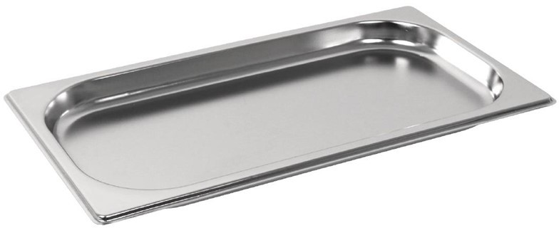  Vogue Stainless Steel 1/3 Gastronorm Pan 20mm 