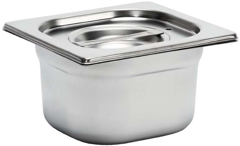  Gastro M Stainless Steel Gastronorm Pan 1/6GN 100mm 