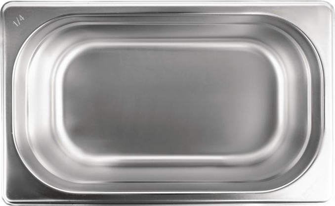  Vogue Stainless Steel Gastronorm Container Kit 1/4 (Pack of 5) 