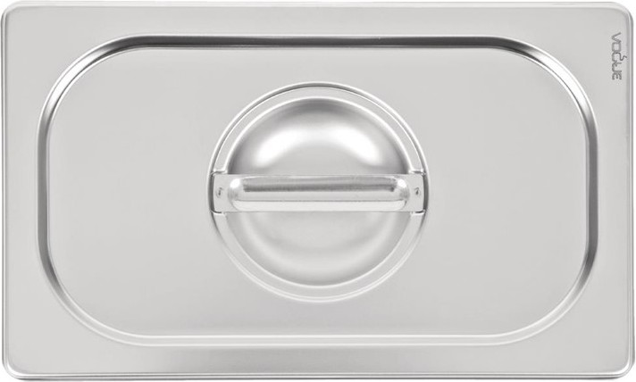  Vogue Heavy Duty Stainless Steel 1/4 Gastronorm Pan Lid 