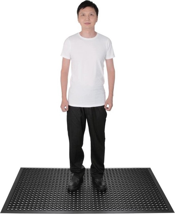  Jantex Rubber Anti Fatigue Mat Black 