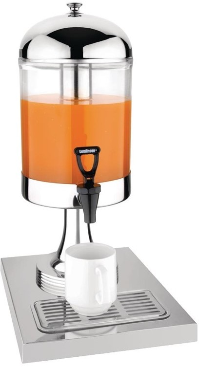  Olympia Single Juice Dispenser with Drip Tray 