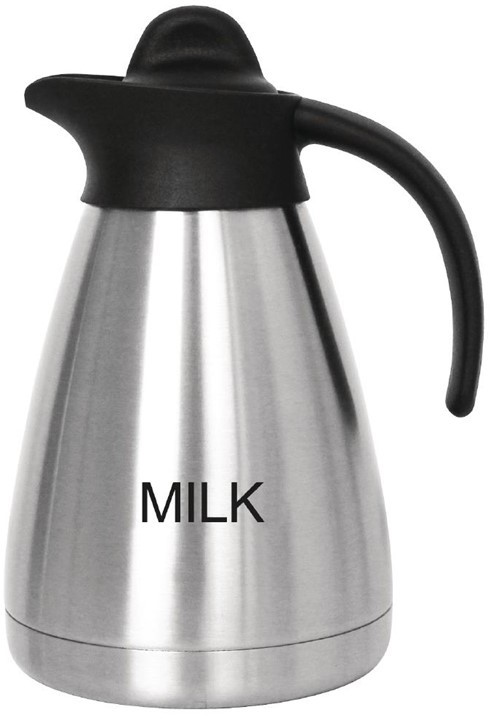  Olympia Screwtop Vacuum Milk Jug 1Ltr 