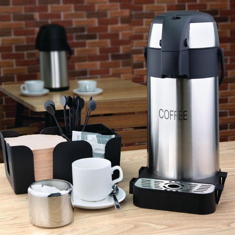  Olympia Pump Action Airpot Etched 'Coffee' 3Ltr 