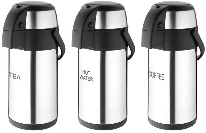  Olympia Pump Action Airpot Etched 'Coffee' 3Ltr 