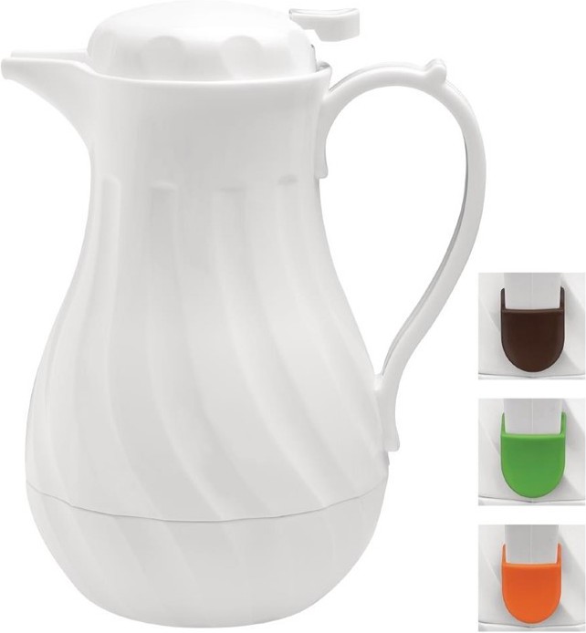  Olympia Insulated Swirl Jug White 2Ltr 