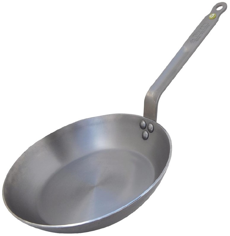  De Buyer Mineral B Black Iron Induction Frying Pan 200mm 