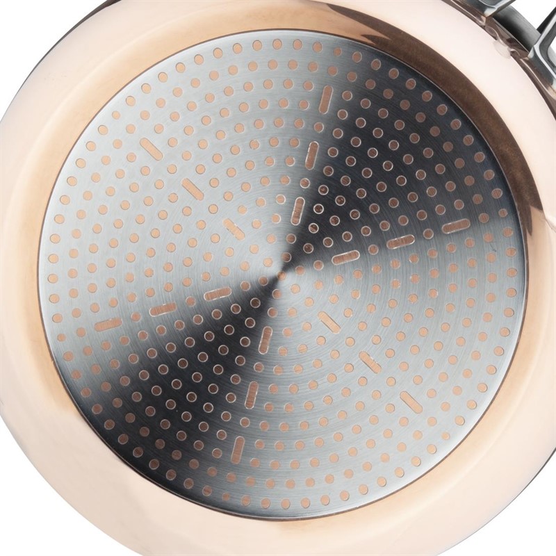  Vogue Induction Tri-Wall Copper Fry Pan - 280x60mm 