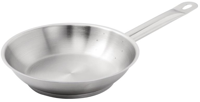  Vogue Stainless Steel Induction Frying Pan 200mm 