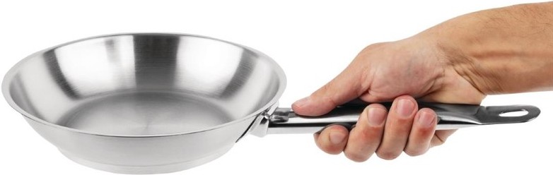 Vogue Stainless Steel Induction Frying Pan 200mm 