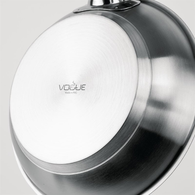  Vogue Stainless Steel Induction Frying Pan 200mm 