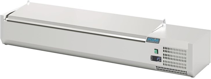  Polar G-Series Countertop Prep Fridge with Lid 6x 1/4GN 