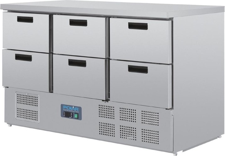  Polar G-Series Six Drawer Counter Fridge 