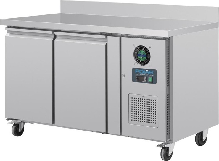  Polar U-Series Double Door Counter Freezer with Upstand 282Ltr 