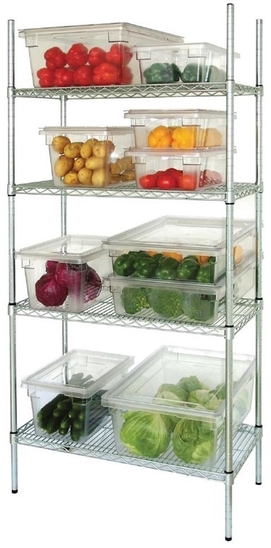  Vogue 4 Tier Wire Shelving Kit 1525x460mm 