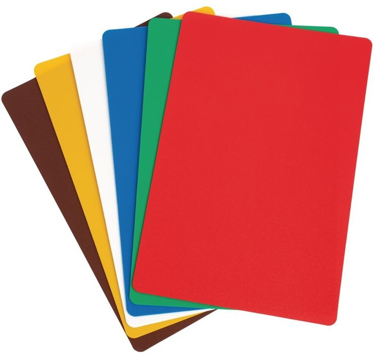  Hygiplas Colour Coded Chopping Mats Set Standard (Pack of 6) 