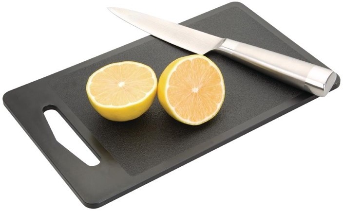  Hygiplas Bar Chopping Board Black 255mm 