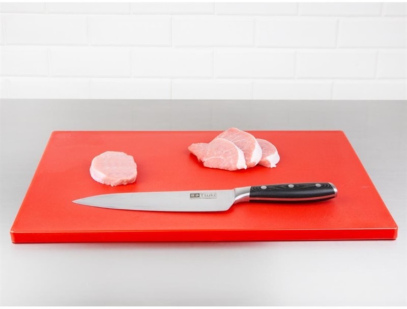  Hygiplas Extra Thick Low Density Red Chopping Board Standard 