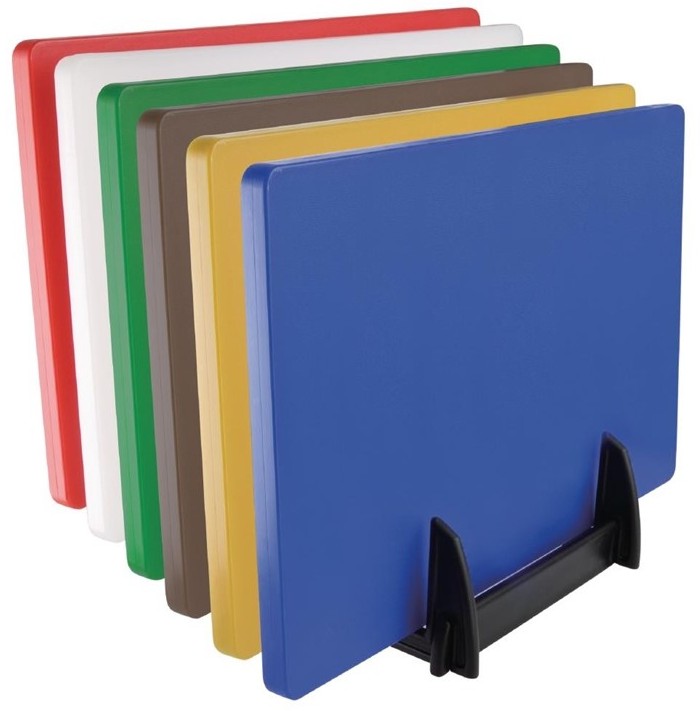  Hygiplas Black Plastic Chopping Board Rack Large 