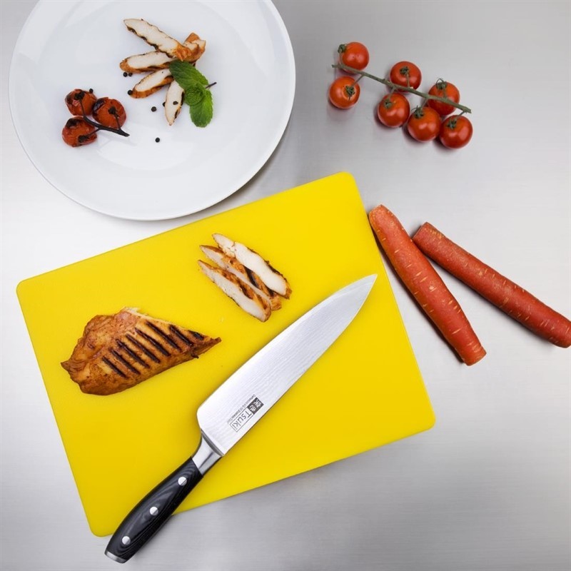  Hygiplas Low Density Yellow Chopping Board Small 