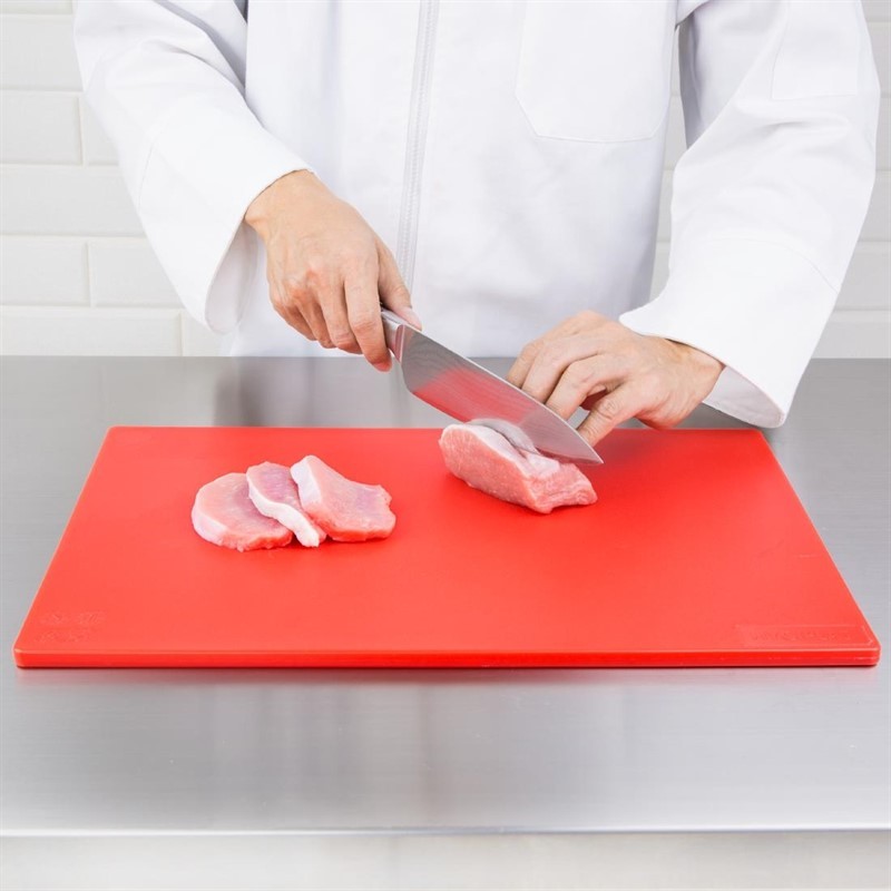  Hygiplas Anti-bacterial Low Density Chopping Board Red 