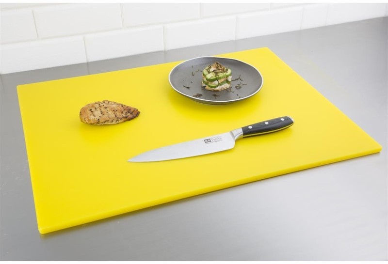  Hygiplas Low Density Yellow Chopping Board Large 