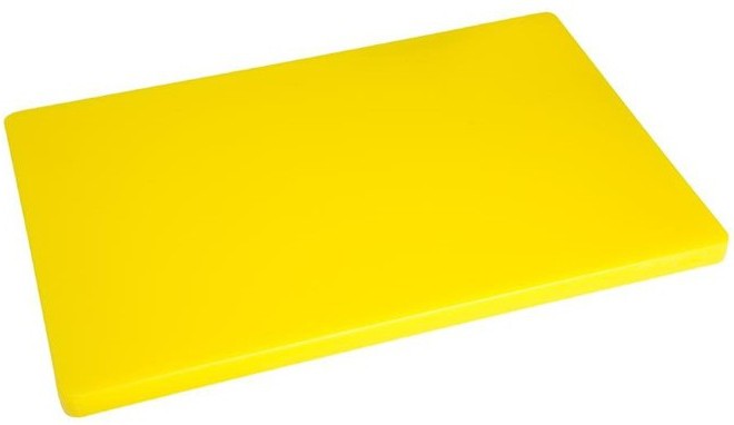  Hygiplas Extra Thick Low Density Yellow Chopping Board Large 