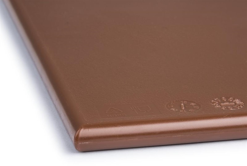  Hygiplas High Density Brown Chopping Board Standard 