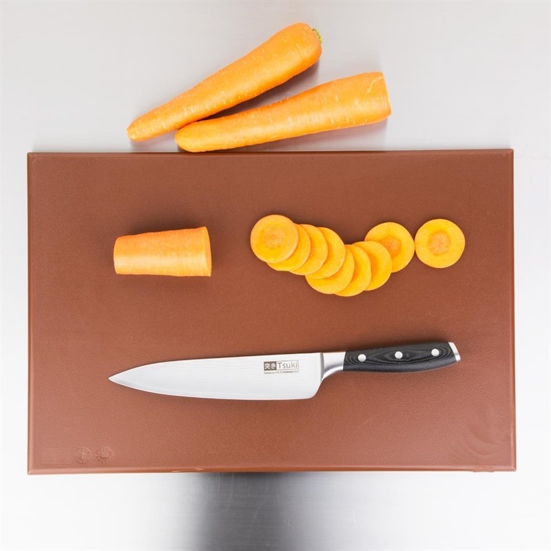  Hygiplas High Density Brown Chopping Board Standard 