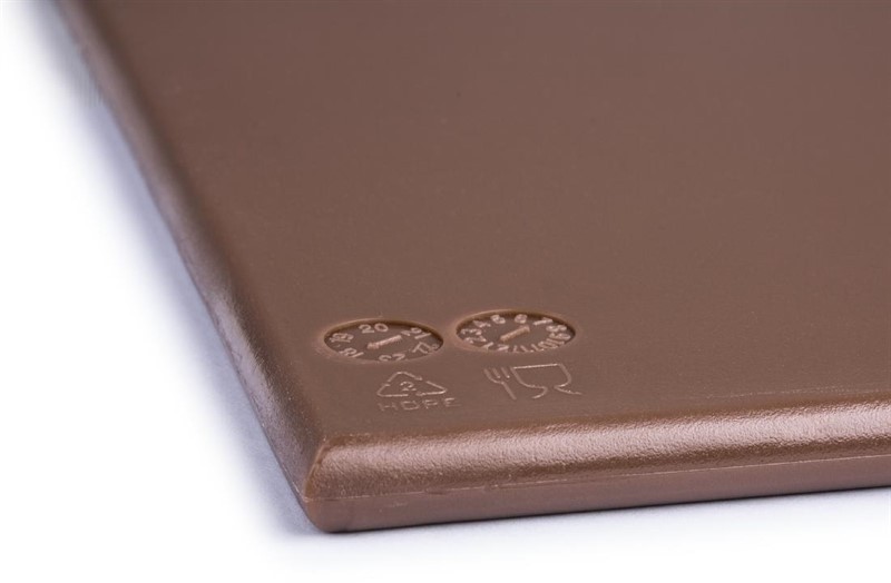  Hygiplas High Density Brown Chopping Board Large 