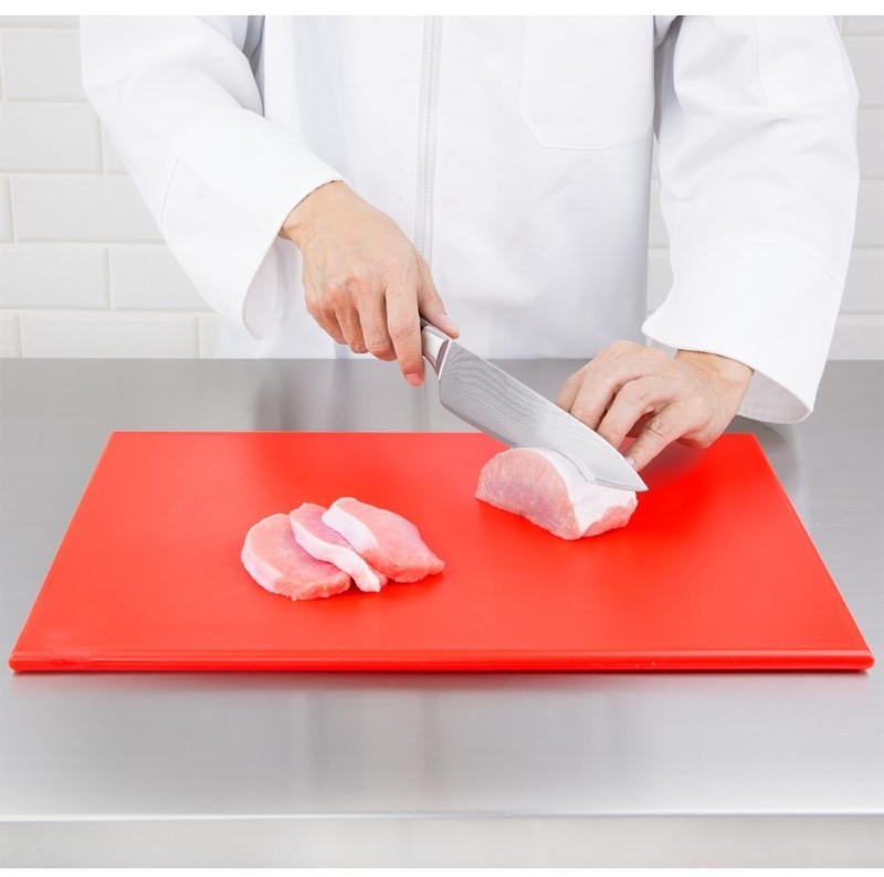  Hygiplas High Density Red Chopping Board Standard 