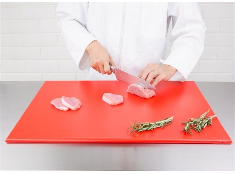  Hygiplas High Density Red Chopping Board Large 