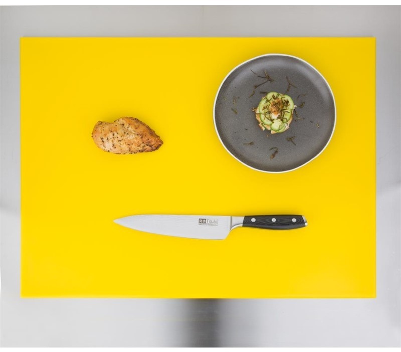  Hygiplas High Density Yellow Chopping Board Large 