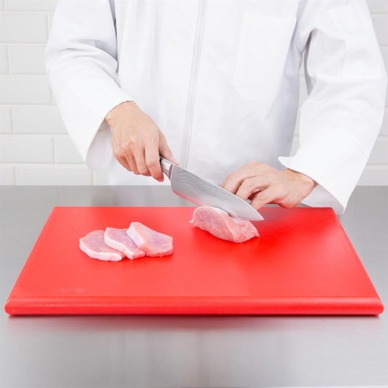  Hygiplas Extra Thick High Density Red Chopping Board Standard 