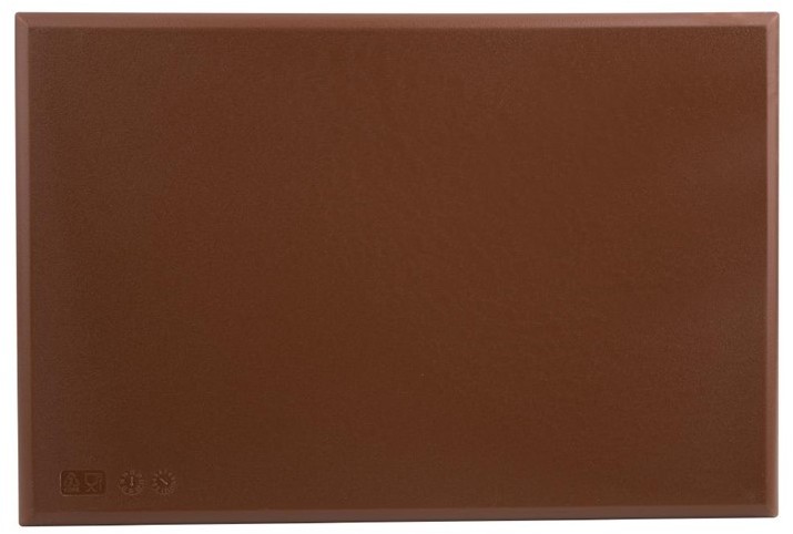 Hygiplas Extra Thick High Density Brown Chopping Board Standard 